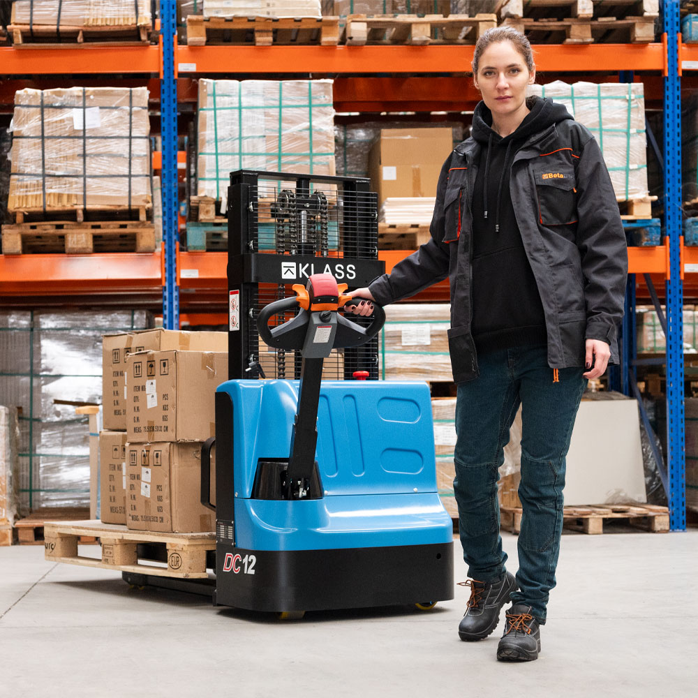 CDD12J, Stivuitor electric pietonal 1.200 kg, inaltime maxima de ridicare 3.500 mm - imagine 2