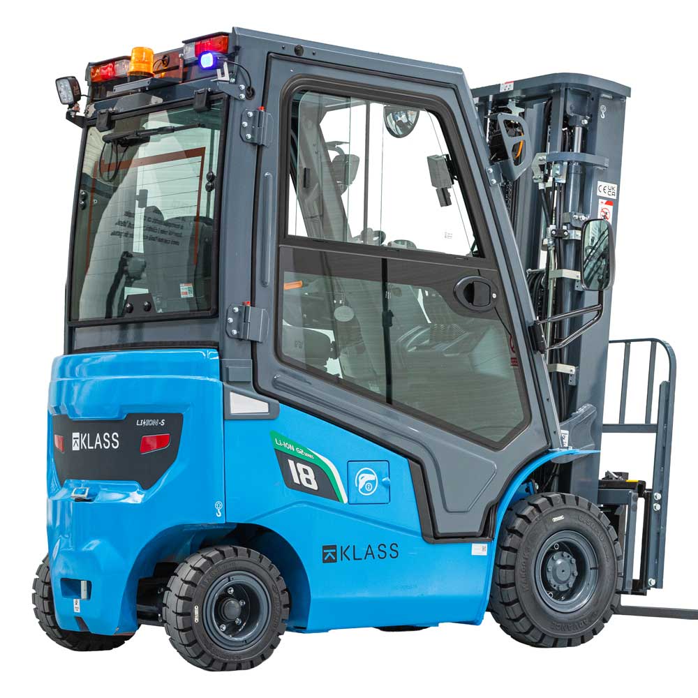 Stivuitor electric 1.8 tone, Baterie Li-Ion, cabina inchisa si incalzita