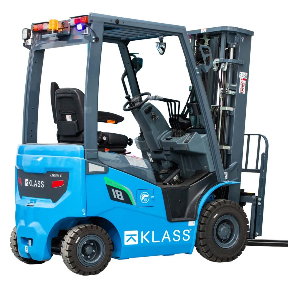 CPD18-GB2LI-S, Stivuitor electric 1.800 kg, catarg triplex, cabina cu geam fata si spate