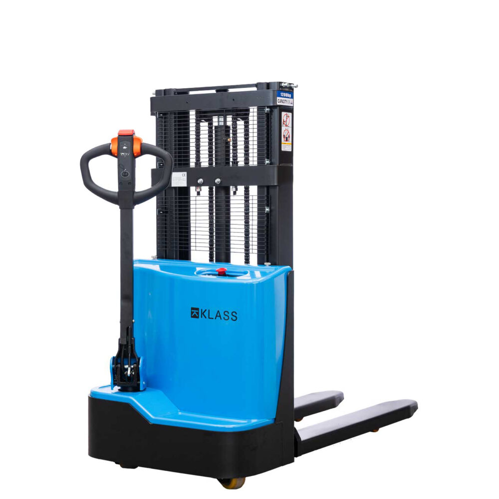 QDA12EL20, Stivuitor electric pietonal 1.200 kg, inaltime maxima de ridicare 2.000 mm