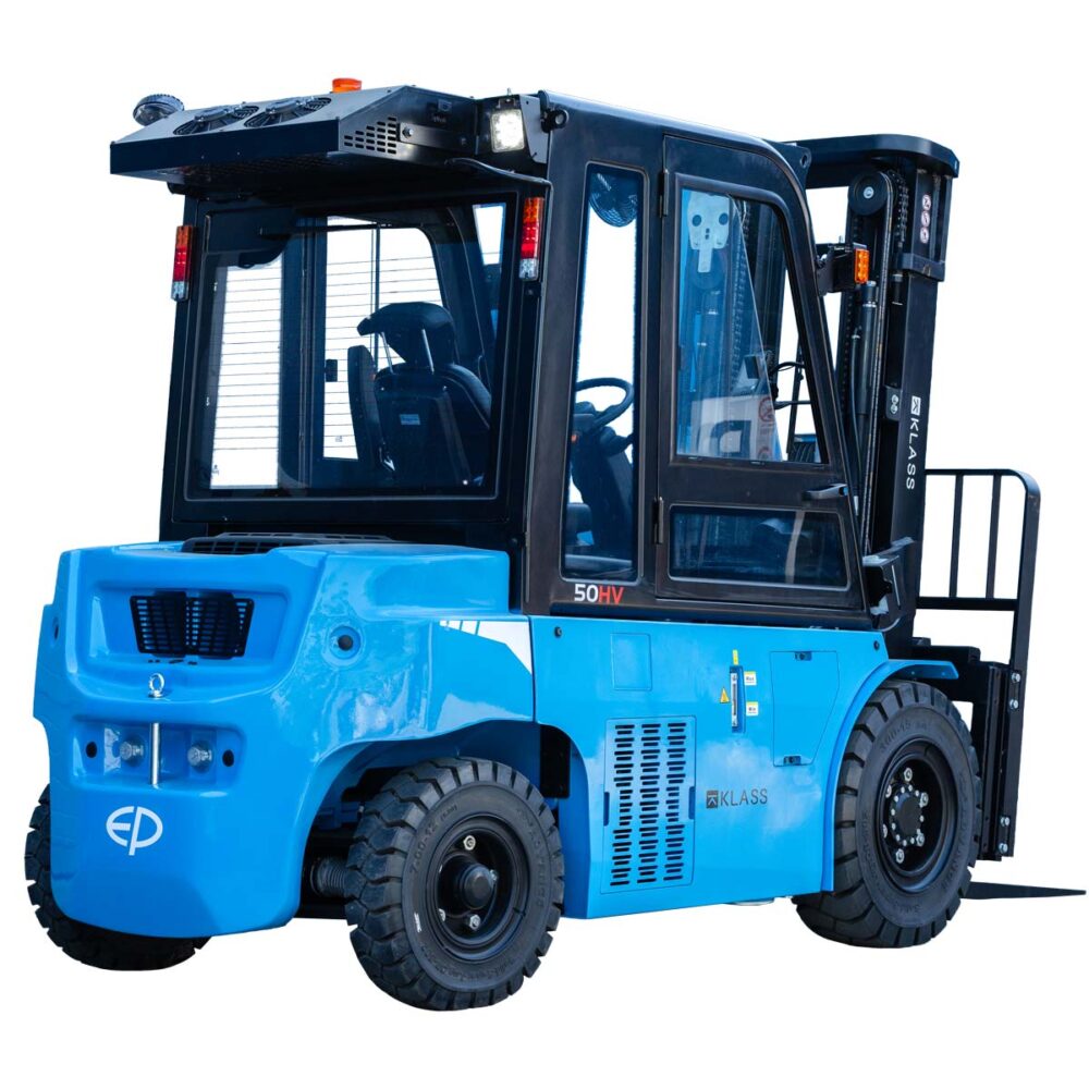 EFL503-HV-6 Stivuitor electric 5.000 kg, catarg triplex, cabina inchisa si incalzita